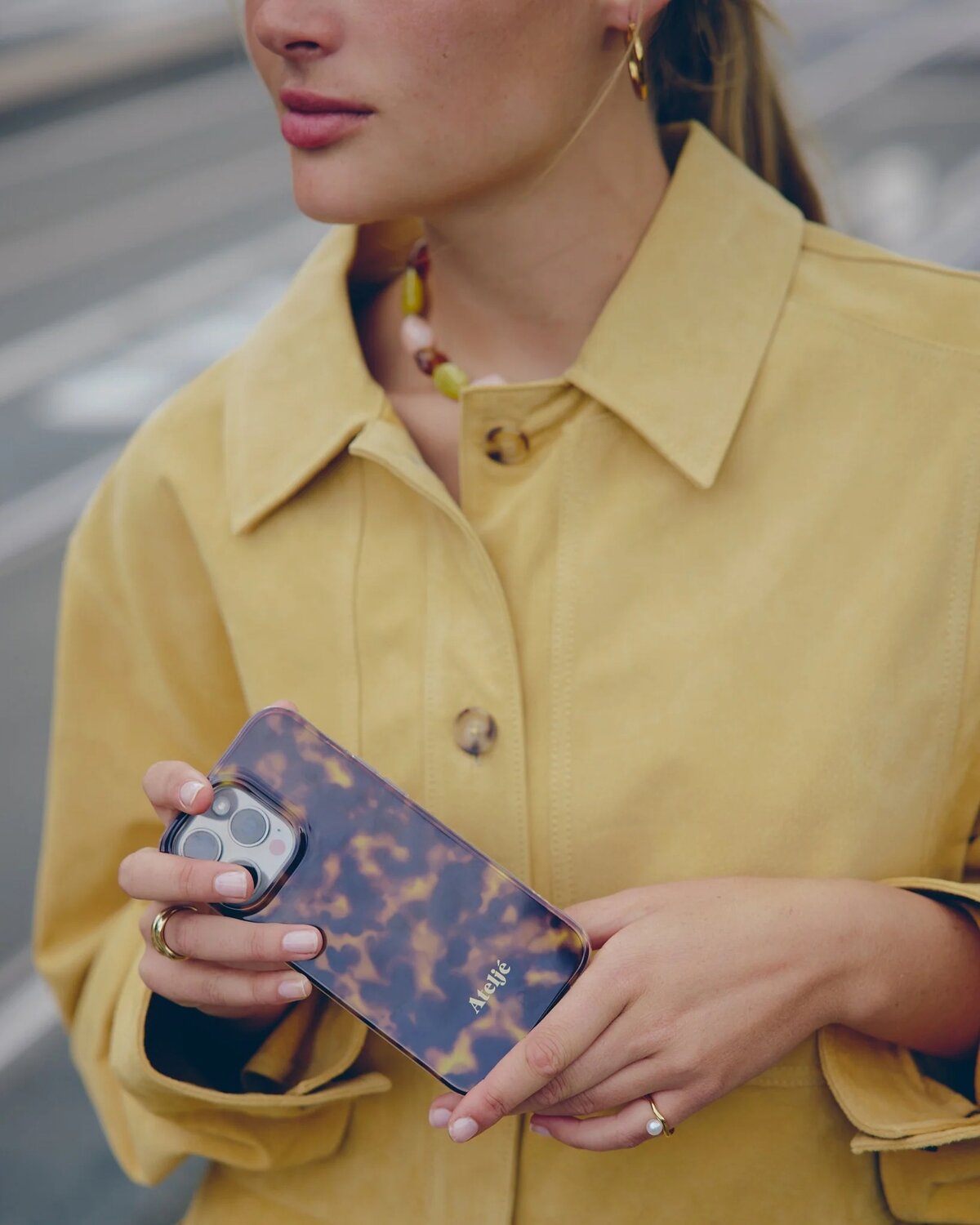 Atelj&eacute; Tortoise phone case 