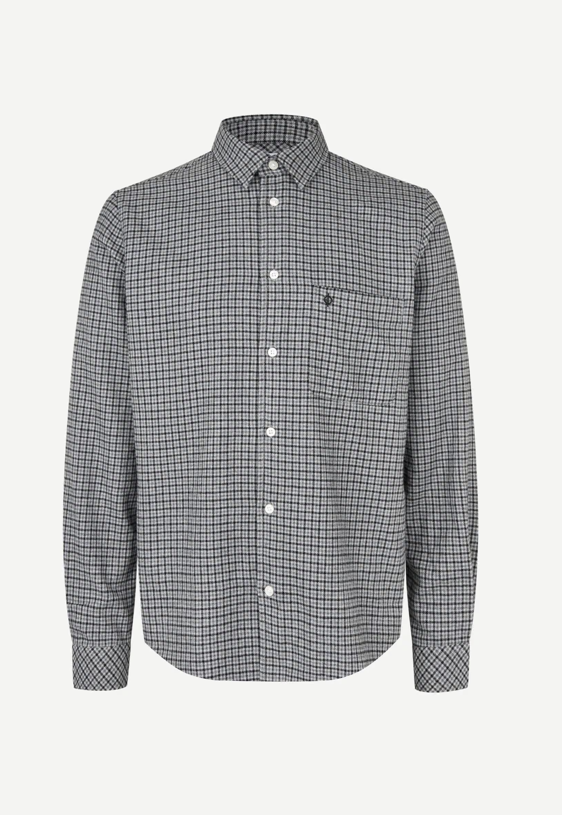 Samsoe Samsoe Liam shirt - Grey Melange