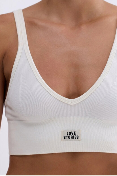 Love Stories Posey sporty bralette - White