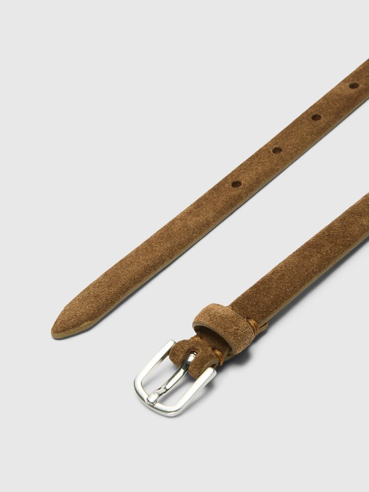 Selected Femme Iona slim suede belt