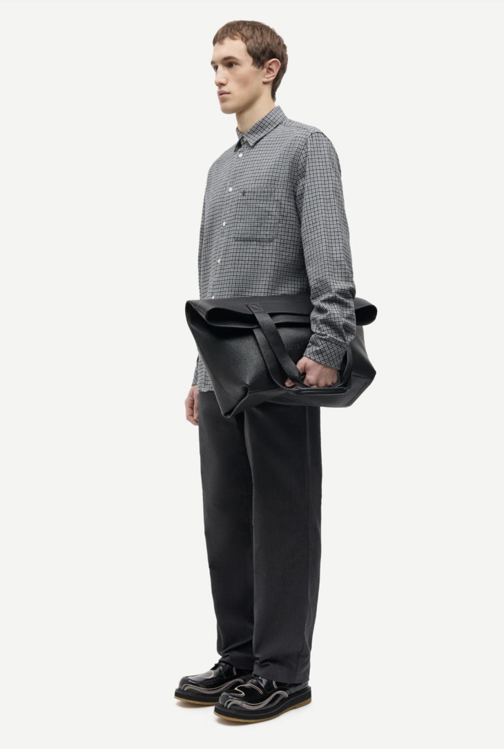 Samsoe Samsoe Liam shirt - Grey Melange