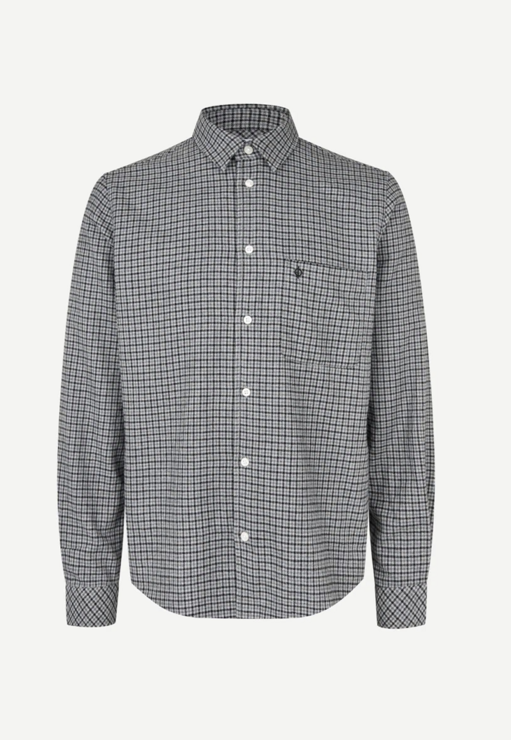Samsoe Samsoe Liam shirt - Grey Melange