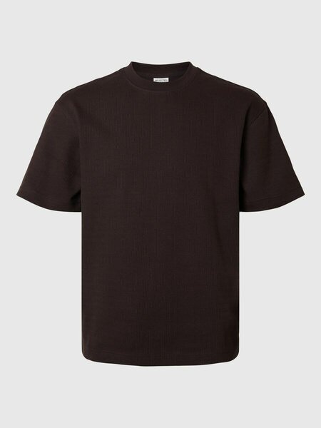 Selected Homme Henry tee - Brown