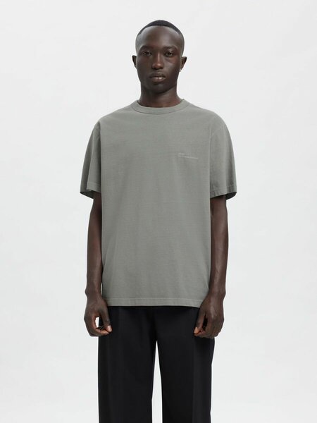 Annarr Location ss o-neck tee - Sharkskin