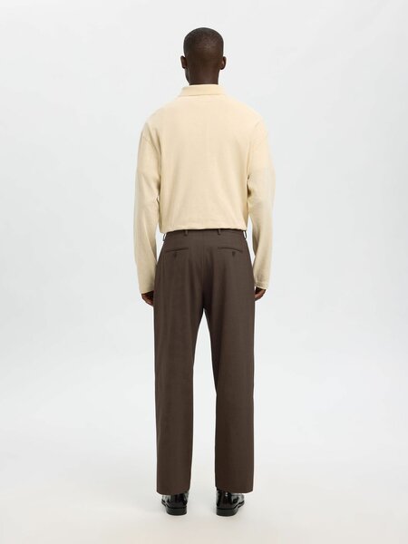 Selected Homme Relaxed Theo Wool Blend Trousers