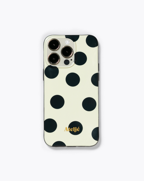 Atelj&eacute; Ivory Polkadot phone case 