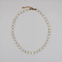 Monochromatic Gold Detailed Pearl Necklace