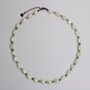 Monochromatic Silver Pearl Necklace Green