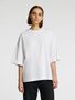 Selected Femme Col oversized tee - White