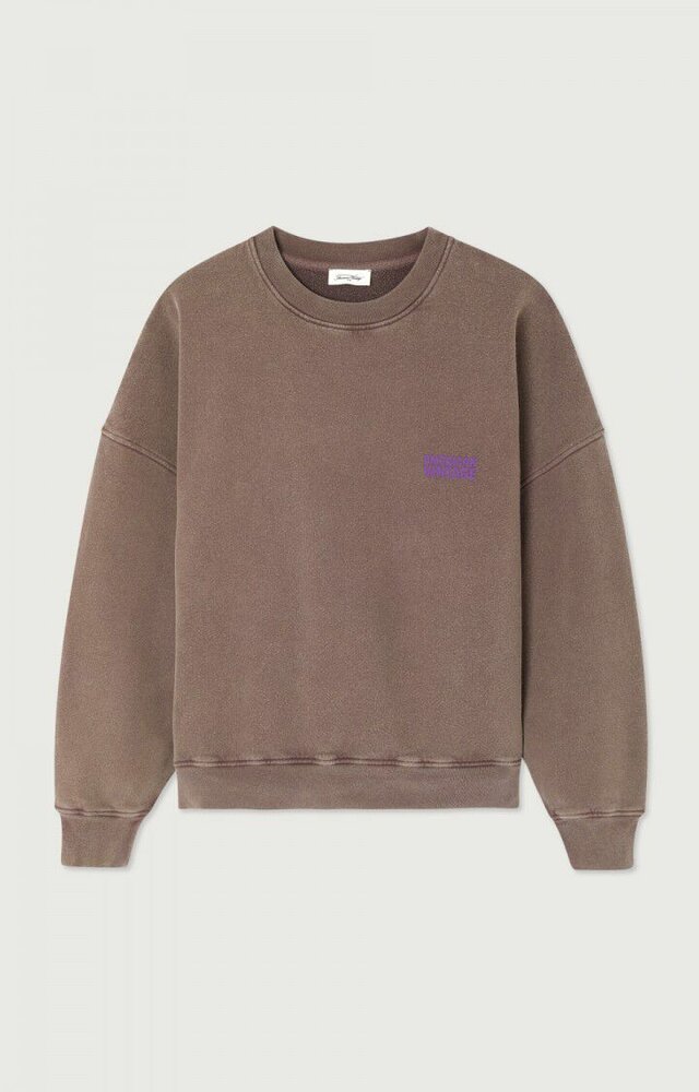 American Vintage Plizzy sweatshirt - Vintage Chestnut
